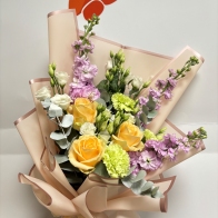 Gėlių pristatymas Šilutėje Skintų gėlių puokštė - Elegancija