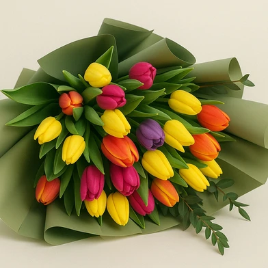 Tulpių puokštė MIX